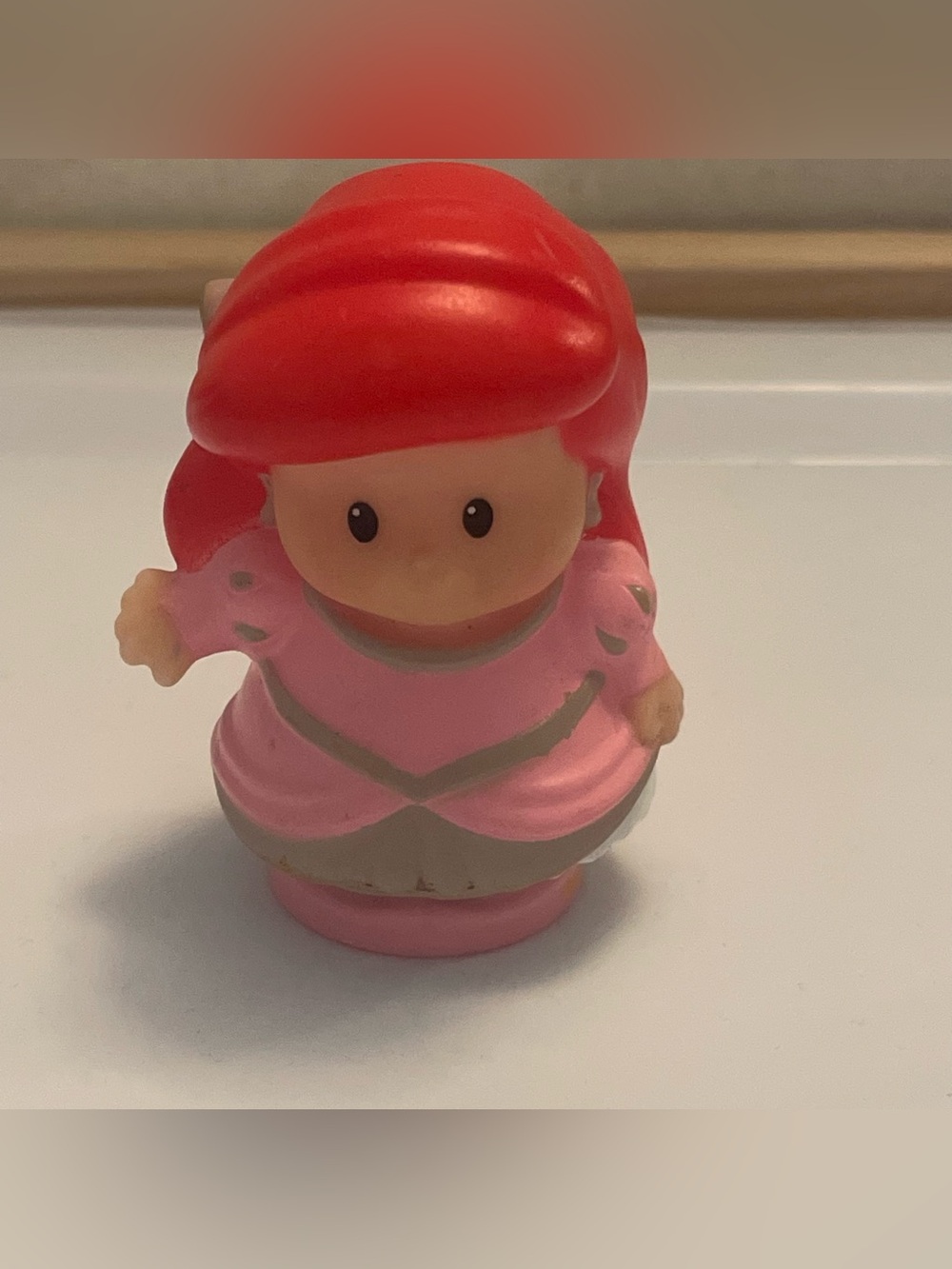 Fisher Price Little People Disney Princess Little Mermaid Ariel Pink Dress toy